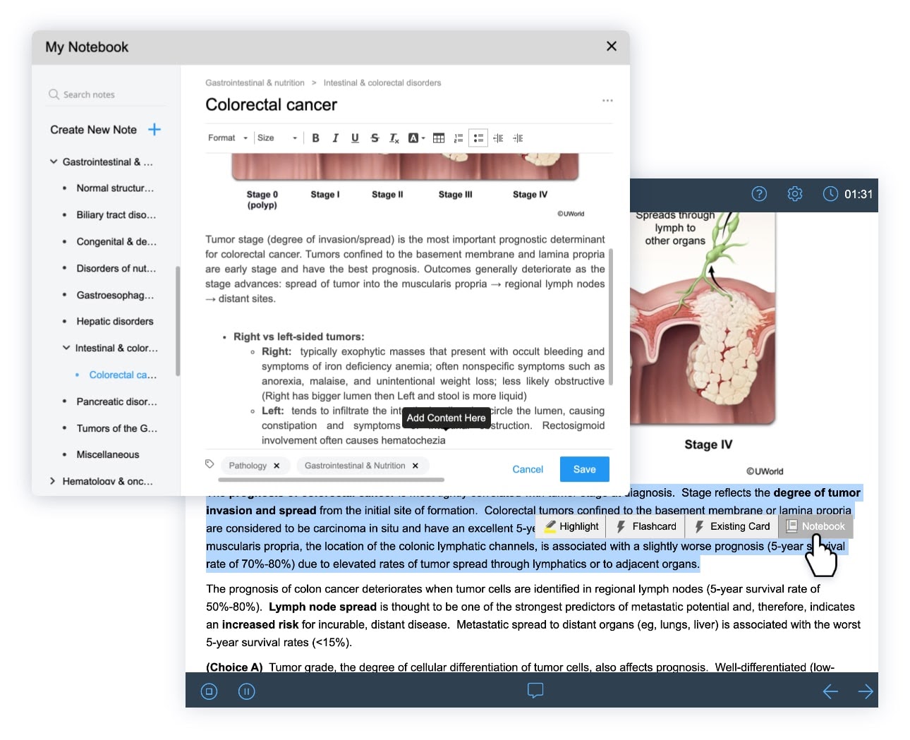New USMLE® QBank Feature My Notebook Medical