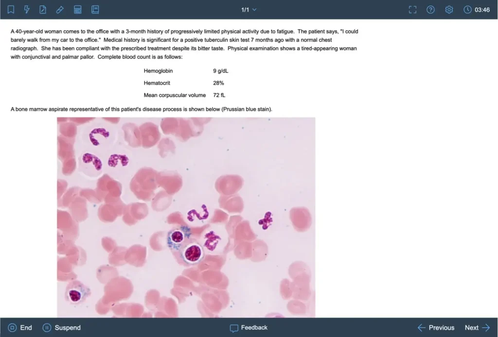 UWorld USMLE QBank practice question