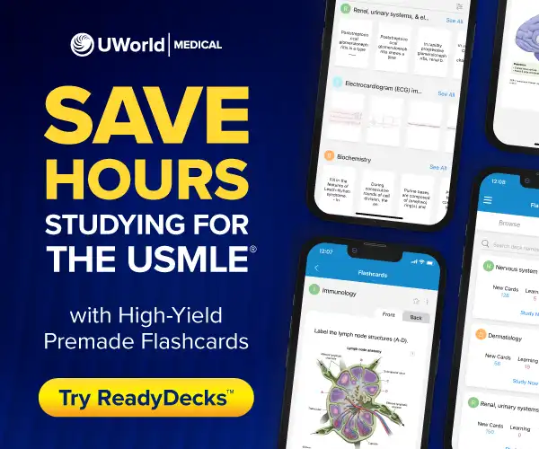 Study Efficiently for the USMLE with UWorld’s Premade Flashcards