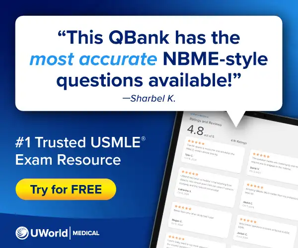 Try UWorld’s Sample Questions - #1 Trusted USMLE Exam Resource
